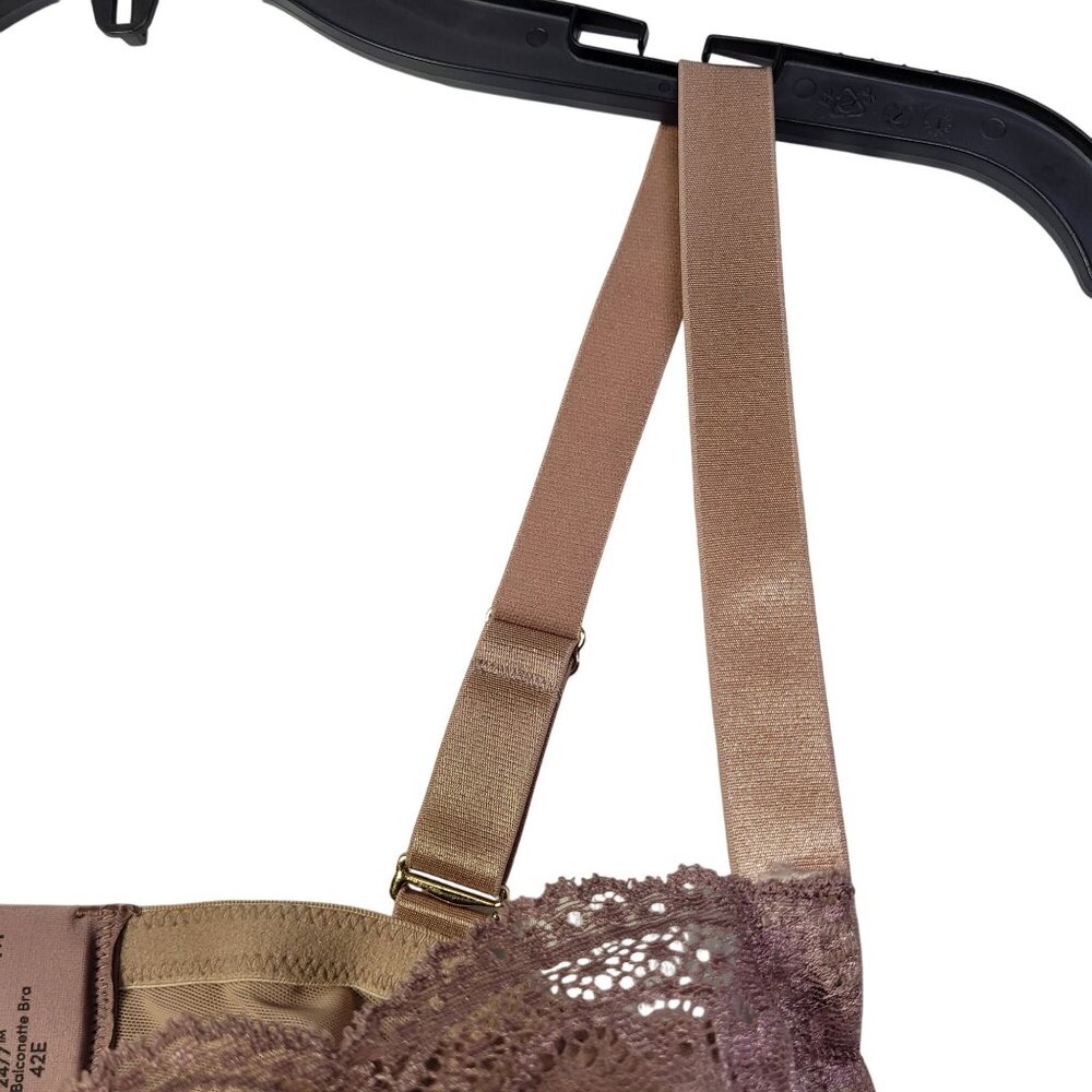 ThirdLove Women 24/7 Lace Balconette Bra Underwire Beige Size 42E - Picture 5 of 11